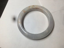 Load image into Gallery viewer, 54.6mm certified 100% natural type A white/purple/brown/gray jadeite jade bangle AX20-7723