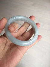 Load image into Gallery viewer, 55.2mm Certified Type A 100% Natural light green Jadeite Jade bangle E91-9415