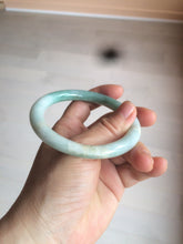 Load image into Gallery viewer, 58mm certified 100% natural type A green round cut jadeite jade bangle AY8-6177