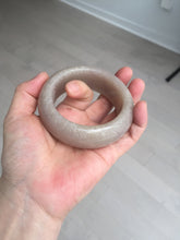 Load image into Gallery viewer, 53mm 100% natural light purple/pale pink/beige with flying snow chubby Quartzite (Shetaicui jade) bangle SY77