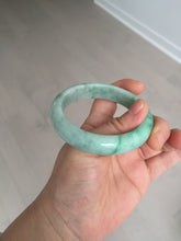Load image into Gallery viewer, 55.8mm Certified 100% natural Type A sunny green jadeite jade bangle BM75-4431