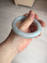 Load image into Gallery viewer, 55.2mm Certified Type A 100% Natural light green Jadeite Jade bangle E91-9415