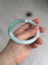 Load image into Gallery viewer, 58mm certified 100% natural type A green round cut jadeite jade bangle AY8-6177