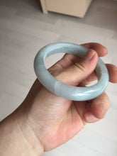 Load image into Gallery viewer, 55.2mm Certified Type A 100% Natural light green Jadeite Jade bangle E91-9415