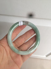 Load image into Gallery viewer, 58mm certified 100% natural type A green round cut jadeite jade bangle AY8-6177