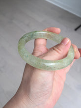 Load image into Gallery viewer, 58.8mm 100% natural fresh icy green mica bangle SY75