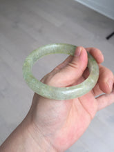 Load image into Gallery viewer, 58.8mm 100% natural fresh icy green mica bangle SY75