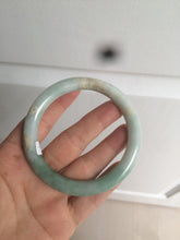 Load image into Gallery viewer, 58mm certified 100% natural type A green round cut jadeite jade bangle AY8-6177