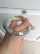 Load image into Gallery viewer, 58mm certified 100% natural type A green round cut jadeite jade bangle AY8-6177