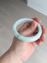 Load image into Gallery viewer, 54.6mm 100% natural sunny green/white/purple jadeite jade bangle BN43