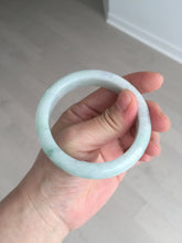 Load image into Gallery viewer, 54.6mm 100% natural sunny green/white/purple jadeite jade bangle BN43