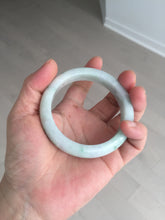 Load image into Gallery viewer, 54.6mm 100% natural sunny green/white/purple jadeite jade bangle BN43