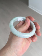 Load image into Gallery viewer, 54.6mm 100% natural sunny green/white/purple jadeite jade bangle BN43