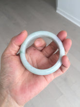 Load image into Gallery viewer, 54.6mm 100% natural sunny green/white/purple jadeite jade bangle BN43
