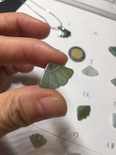 Load image into Gallery viewer, 18x11mm Type A 100% icy watery natural green blue purple white seashell/wing jadeite Jade Pendant necklace group F156