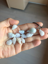 Load image into Gallery viewer, Type A 100% Natural green white purple 3D Jadeite conch pendant PD188