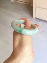 Load image into Gallery viewer, 52.8mm Certificated sunny green/white jadeite jade bangle BN42
