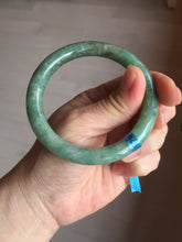 Load image into Gallery viewer, 55.3mm Certified 100% natural Type A dark green/brown round cut jadeite jade bangle BM11-5374