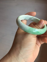 Load image into Gallery viewer, 56mm certified 100% natural Type A sunny green white jadeite bangle PD147-6264