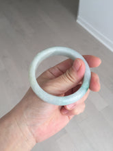 Load image into Gallery viewer, 52.8mm Certificated sunny green/white jadeite jade bangle BN42