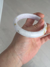 Load image into Gallery viewer, 58mm certified 100% natural Type A light purple yellow white (Whispers of Autumn) jadeite jade bangle PB69-9035