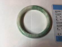 Load image into Gallery viewer, 58.5mm Certified type A 100% Natural sunny green/white Jadeite bangle AY86-3473