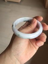 Load image into Gallery viewer, 54.5mm certified 100% natural Type A sunny green/purple/white jadeite jade bangle PB229-2825