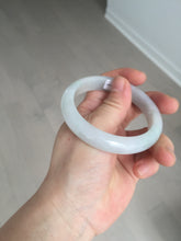 Load image into Gallery viewer, 55.6mm Certified type A 100% Natural light green/purple/white Jadeite bangle BK126-0252