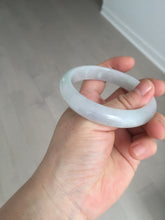 Load image into Gallery viewer, 55.6mm Certified type A 100% Natural light green/purple/white Jadeite bangle BK126-0252