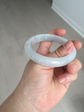 Load image into Gallery viewer, 55.6mm Certified type A 100% Natural light green/purple/white Jadeite bangle BK126-0252