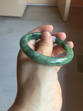 Load image into Gallery viewer, 55mm Certified Type A 100% Natural oily dark green(老油青)Jadeite bangle PD145-6278