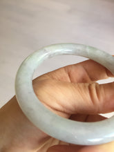 Load image into Gallery viewer, 56mm Certified type A 100% Natural icy watery light green/purple round cut Jadeite bangle BN41