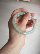 Load image into Gallery viewer, 58.6mm Certified Type A 100% Natural light green/brown round cut Jadeite Jade bangle AR109-4512