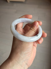 Load image into Gallery viewer, 57mm Certified Type A 100% Natural icy watery white Jadeite Jade bangle BM77-7067