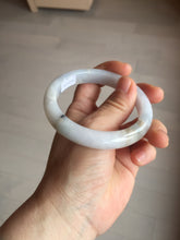 Load image into Gallery viewer, 57mm Certified Type A 100% Natural icy watery white Jadeite Jade bangle BM77-7067