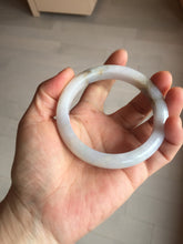 Load image into Gallery viewer, 57mm Certified Type A 100% Natural icy watery white Jadeite Jade bangle BM77-7067