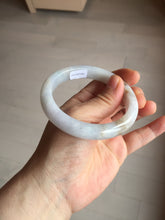 Load image into Gallery viewer, 57mm Certified Type A 100% Natural icy watery white Jadeite Jade bangle BM77-7067