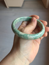 Load image into Gallery viewer, 62mm Certified Type A 100% Natural green beige Jadeite bangle PD144-6272