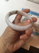 Load image into Gallery viewer, 58mm certified 100% natural Type A light purple yellow white (Whispers of Autumn) jadeite jade bangle PB70-9034