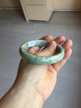 Load image into Gallery viewer, 62mm Certified Type A 100% Natural green beige Jadeite bangle PD144-6272