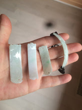 Load image into Gallery viewer, 100% natural type A yellow/white/green carved feather jadeite jade braided adjustable slider bracelet AX39