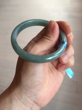 Load image into Gallery viewer, 54.2mm Certified Type A 100% Natural dark green/blue/gray/black Guatemala Jadeite jade bangle BM16-1449