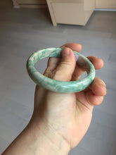 Load image into Gallery viewer, 62mm Certified Type A 100% Natural green beige Jadeite bangle PD144-6272