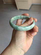 Load image into Gallery viewer, 62mm Certified Type A 100% Natural green beige Jadeite bangle PD144-6272