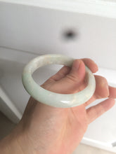 Load image into Gallery viewer, 55.7mm 100% natural Type A sunny green/brown/white jadeite jade bangle R97-3332