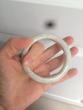 Load image into Gallery viewer, 55.7mm 100% natural Type A sunny green/brown/white jadeite jade bangle R97-3332