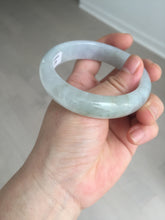 Load image into Gallery viewer, 56mm Certified Type A 100% Natural icy watery light green purple jadeite Jade bangle BK124-3398