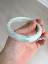 Load image into Gallery viewer, 56.8mm certified Type A 100% Natural sunny green light green Jadeite Jade bangle D140-4008