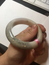 Load image into Gallery viewer, 56.1mm Certified 100% natural type A green/very light pink/yellow chubby jadeite jade bangle Z44-0472