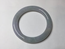 Load image into Gallery viewer, 56mm Certified type A 100% Natural icy watery light green/purple round cut Jadeite bangle BN41